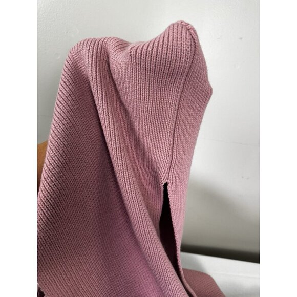 Duluth Womens Pink Knit Hooded Pockets Scarf Cozy Cabincore Winter Layers Girly - Picture 3 of 9